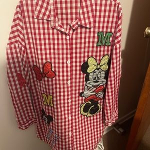 Mickey Mouse customized patched shirts!
